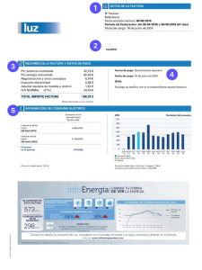 factura de la luz parte frontal
